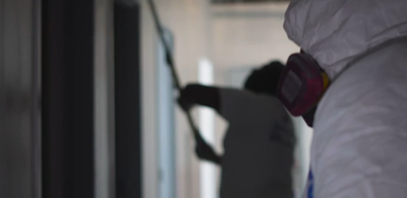 Commercial painting in Tampa, crew repainting an office space